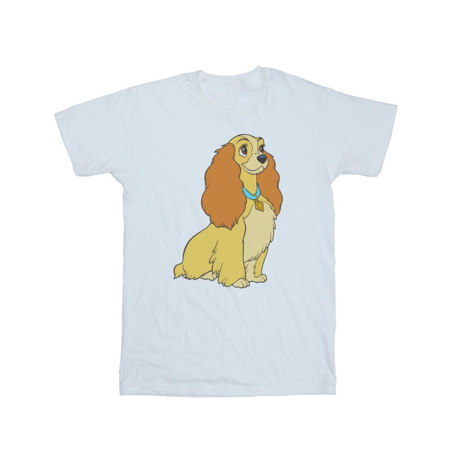 Li-cense Disney heren lady and the tramp lady spaghetti hart t-shirt UTBI19948_white large