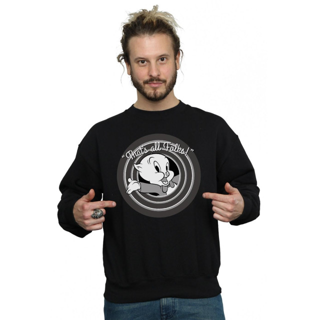 Li-cense Looney tunes heren that´s all folks porky pig sweatshirt UTBI1987_black large