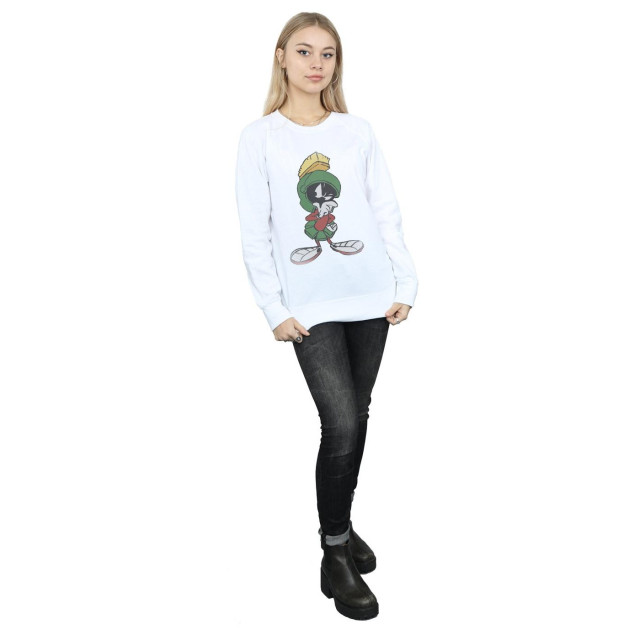 Li-cense Looney tunes dames marvin the martian pose heather sweatshirt UTBI2013_white large