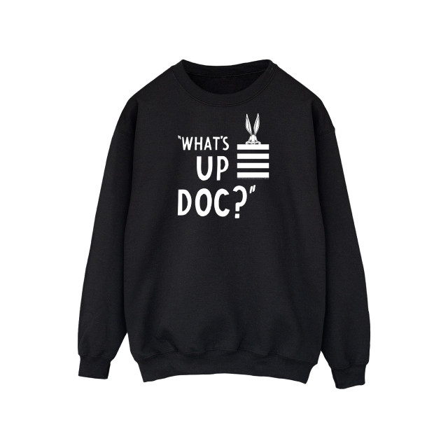 Li-cense Looney tunes unisex volwassen what´s up doc bugs bunny streep sweatshirt UTBI2016_black large