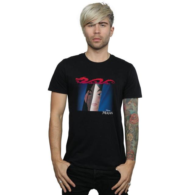 Li-cense Disney heren mulan gezicht peep t-shirt UTBI19469_black large
