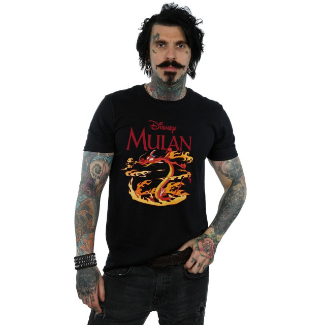Li-cense Disney heren mulan mushu draak vuur t-shirt UTBI20025_black large