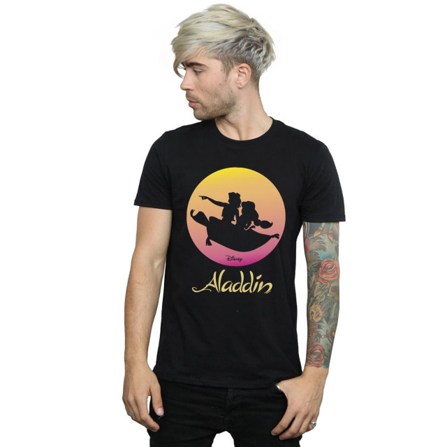 Li-cense Disney heren aladdin vliegende zonsondergang t-shirt UTBI20049_black large