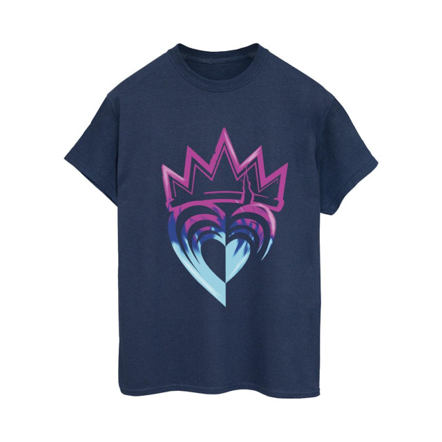 Li-cense Disney dames descendants roze kroon katoenen vriendje t-shirt UTBI20125_navyblue large
