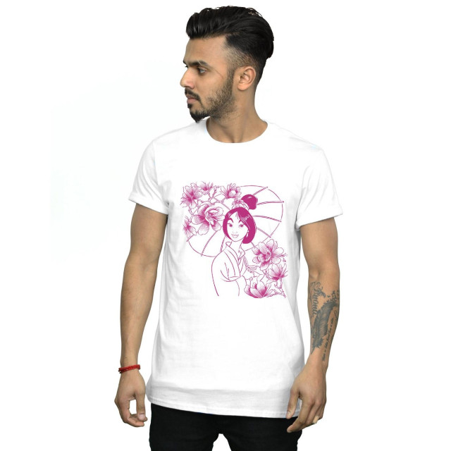 Li-cense Disney heren mulan mono magnolia t-shirt UTBI19789_white large
