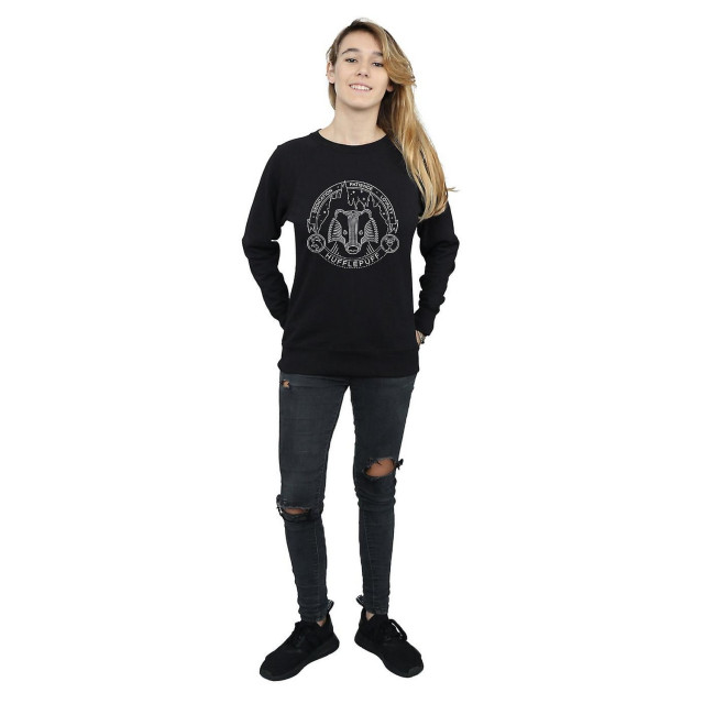 Li-cense Harry potter dames hufflepuff seal sweatshirt UTBI1978_black large