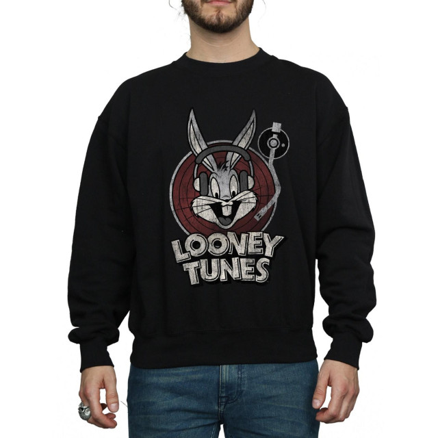 Li-cense Looney tunes heren bugs bunny cirkel logo sweatshirt UTBI1998_black large