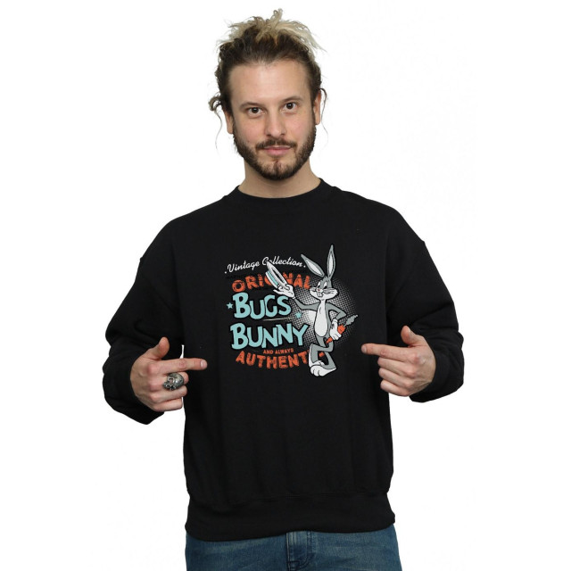 Li-cense Looney tunes unisex volwassen bugs bunny vintage sweatshirt UTBI2018_black large