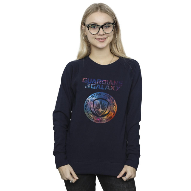 Li-cense Marvel dames guardians of the galaxy sterren vullen logo sweatshirt UTBI19691_navyblue large