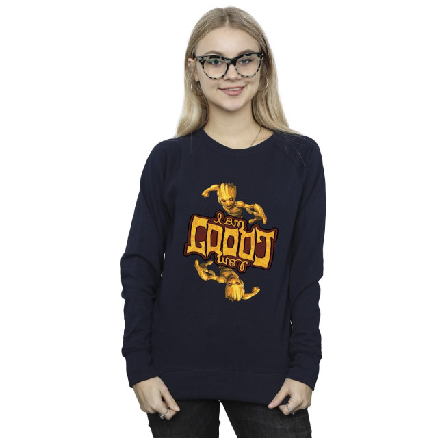 Li-cense Marvel dames guardians of the galaxy groot omgekeerd graan sweatshirt UTBI19381_navyblue large