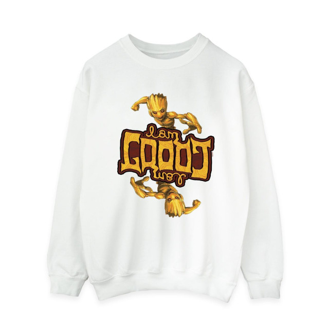 Li-cense Marvel dames guardians of the galaxy groot omgekeerd graan sweatshirt UTBI19381_white large