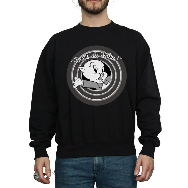 Li-cense Looney tunes heren that´s all folks porky pig sweatshirt UTBI1987_black large
