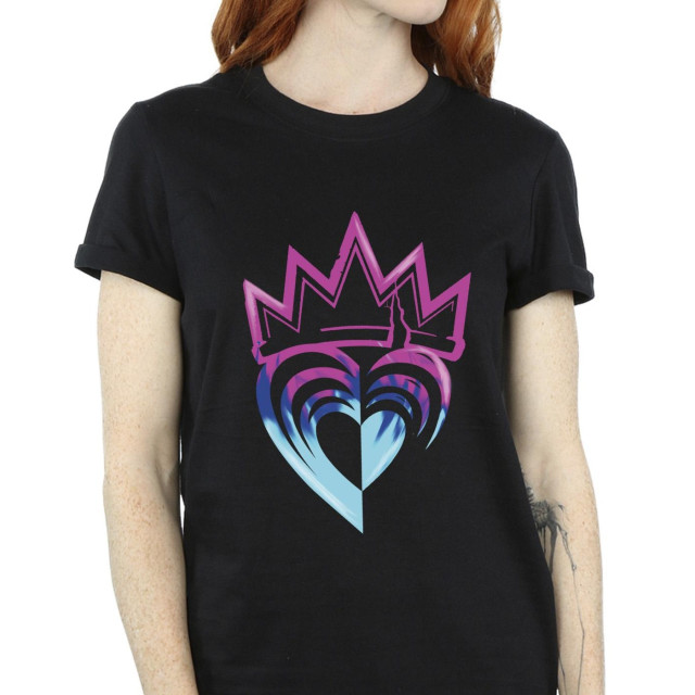 Li-cense Disney dames descendants roze kroon katoenen vriendje t-shirt UTBI20125_black large
