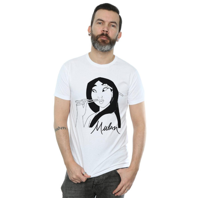 Li-cense Disney heren mulan eetstokjes t-shirt UTBI19367_white large
