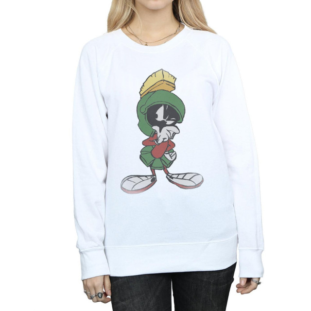 Li-cense Looney tunes dames marvin the martian pose heather sweatshirt UTBI2013_white large
