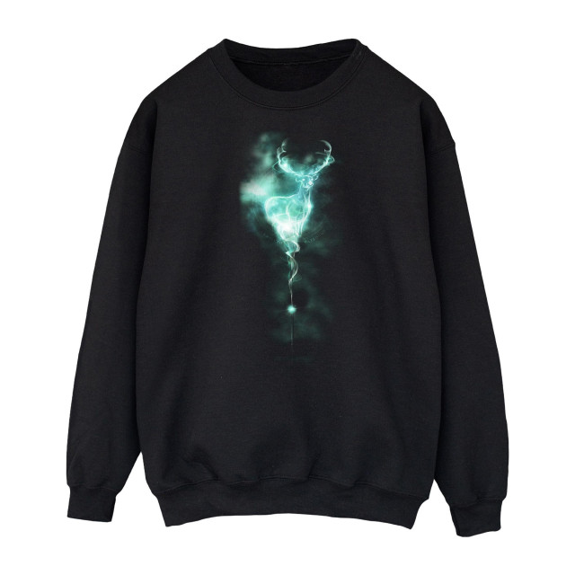 Li-cense Harry potter heren patronus mist stag sweatshirt UTBI1961_black large