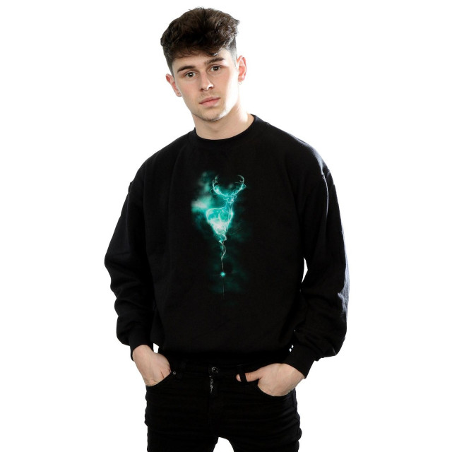 Li-cense Harry potter heren patronus mist stag sweatshirt UTBI1961_black large