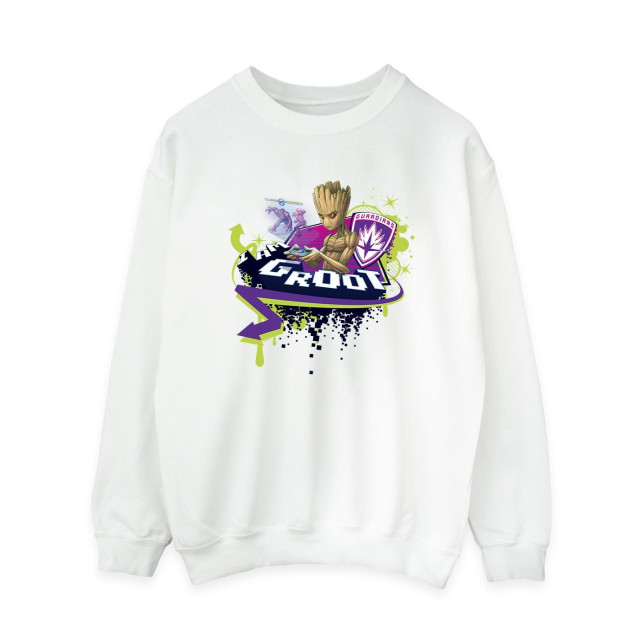 Li-cense Marvel dames guardians of the galaxy groot gaming holo sweatshirt UTBI19360_white large