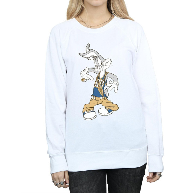Li-cense Looney tunes dames rapper bugs bunny sweatshirt UTBI1991_white large