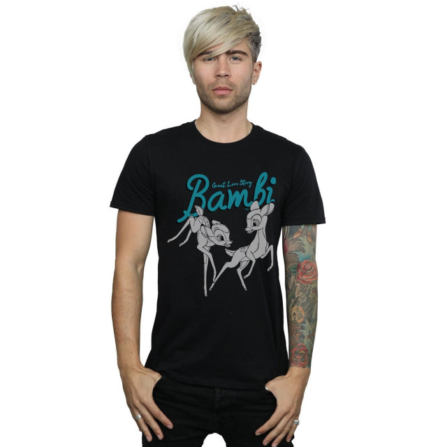 Li-cense Disney heren bambi groot liefdesverhaal t-shirt UTBI19214_black large