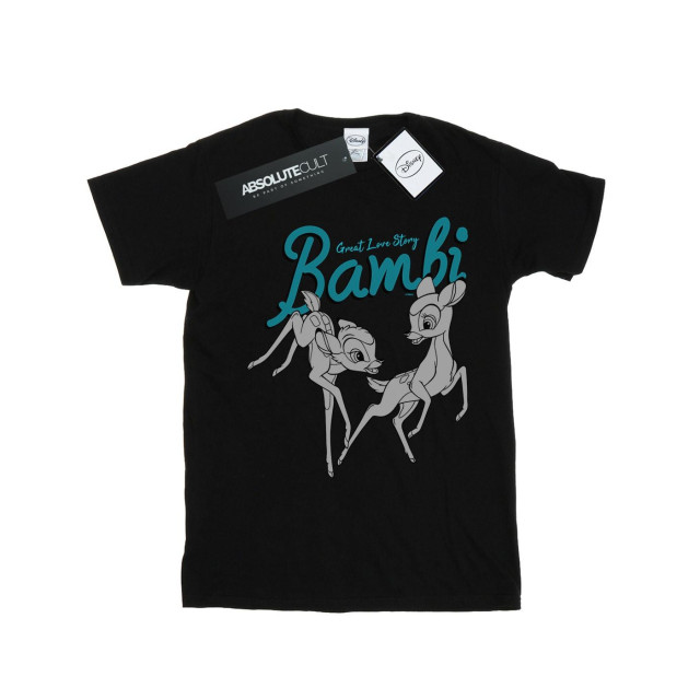 Li-cense Disney heren bambi groot liefdesverhaal t-shirt UTBI19214_black large