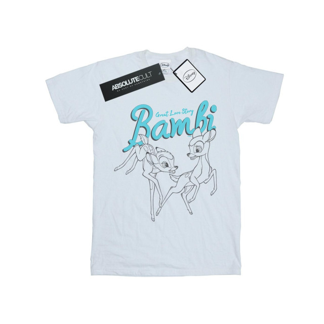 Li-cense Disney heren bambi groot liefdesverhaal t-shirt UTBI19214_white large