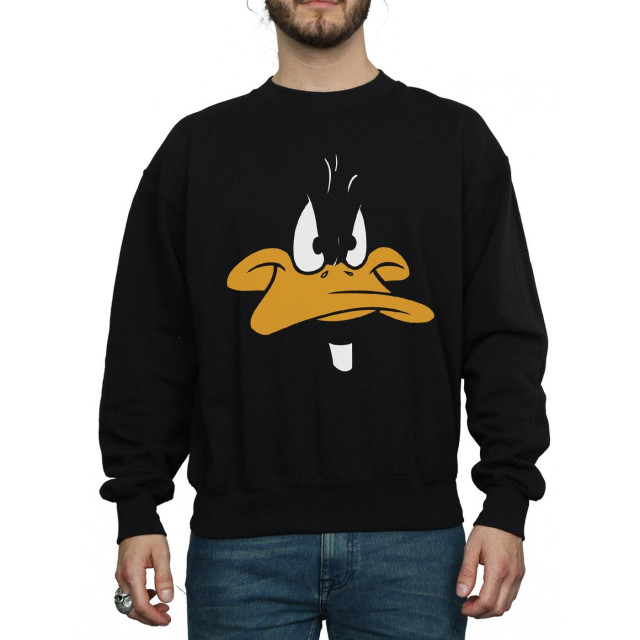 Li-cense Looney tunes heren daffy duck gezicht sweatshirt UTBI1921_black large