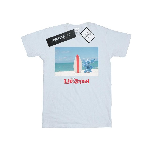 Li-cense Disney heren lilo en stitch surf strand t-shirt UTBI19188_white large