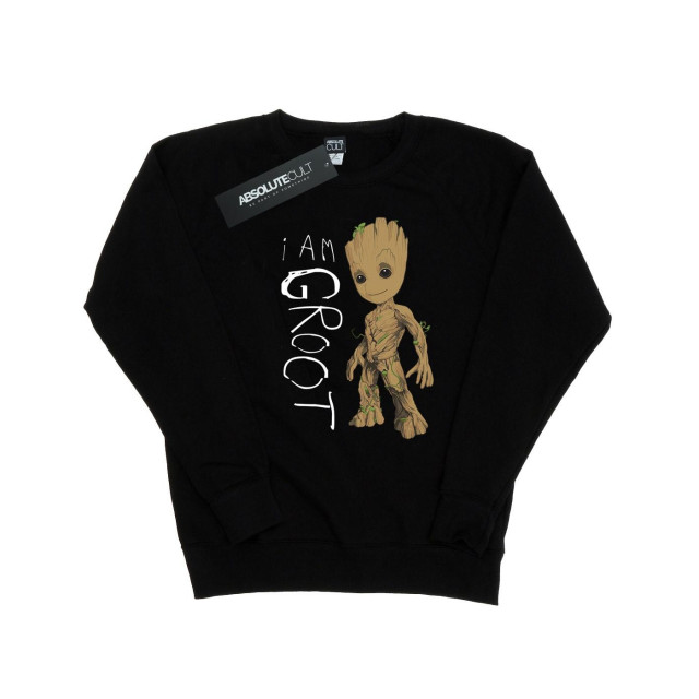 Li-cense Marvel dames guardians of the galaxy i am groot krabbels sweatshirt UTBI19659_black large