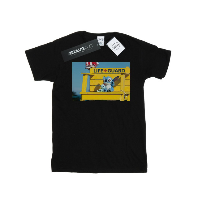 Li-cense Disney heren lilo en stitch life guard t-shirt UTBI19144_black large