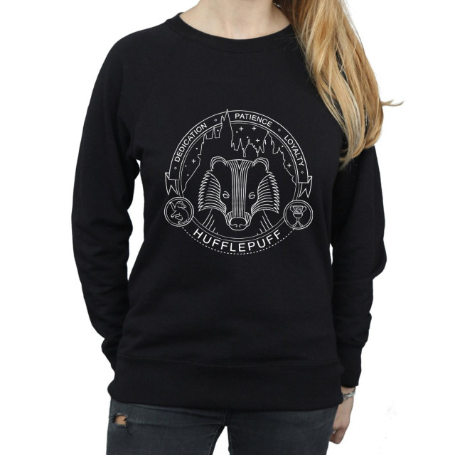 Li-cense Harry potter dames hufflepuff seal sweatshirt UTBI1978_black large