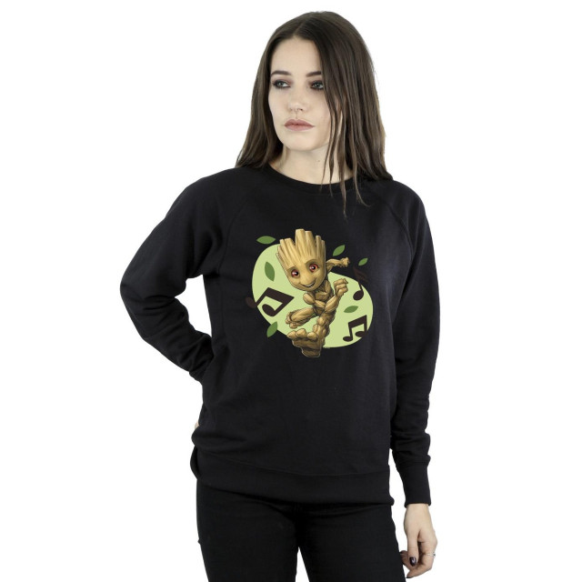 Li-cense Marvel dames guardians of the galaxy groot muzieknoten sweatshirt UTBI19359_black large