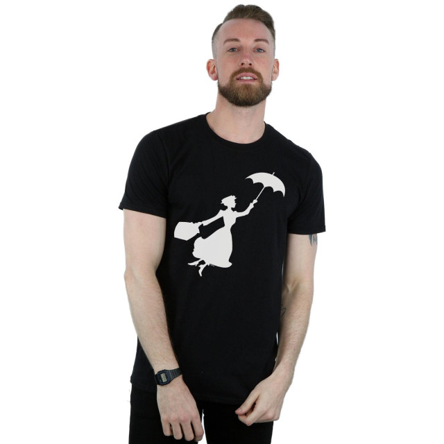 Li-cense Disney heren mary poppins vliegend silhouet t-shirt UTBI18884_black large