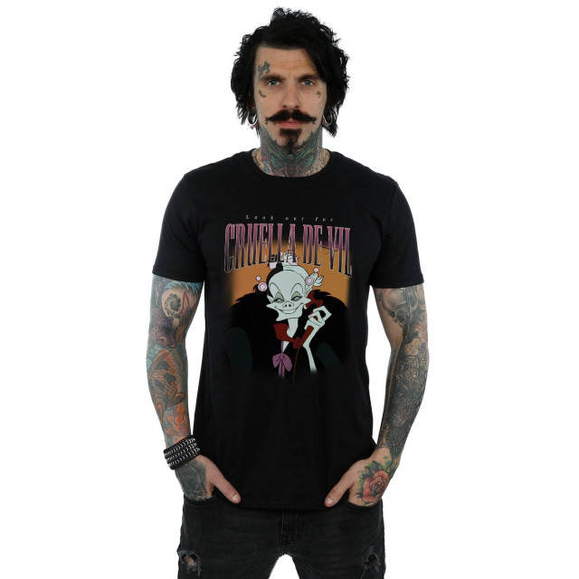 Li-cense Disney heren cruella de vil hommage t-shirt UTBI18885_black large