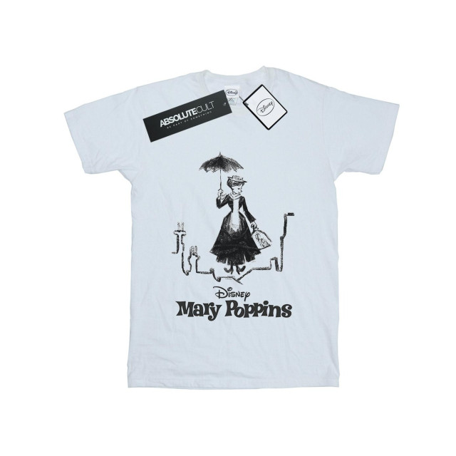 Li-cense Disney heren mary poppins rooftop landing t-shirt UTBI18833_white large