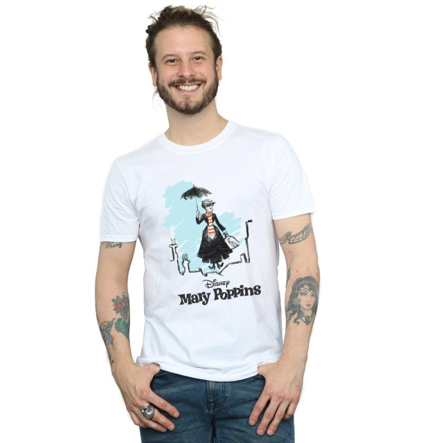Li-cense Disney heren mary poppins rooftop landing kleuren t-shirts UTBI18834_white large