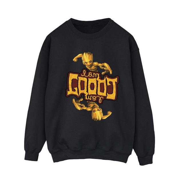 Li-cense Marvel dames guardians of the galaxy groot omgekeerd graan sweatshirt UTBI19381_black large