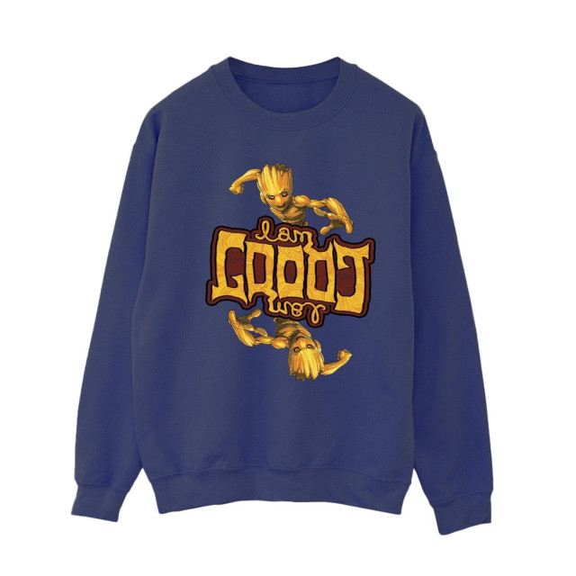 Li-cense Marvel dames guardians of the galaxy groot omgekeerd graan sweatshirt UTBI19381_navyblue large