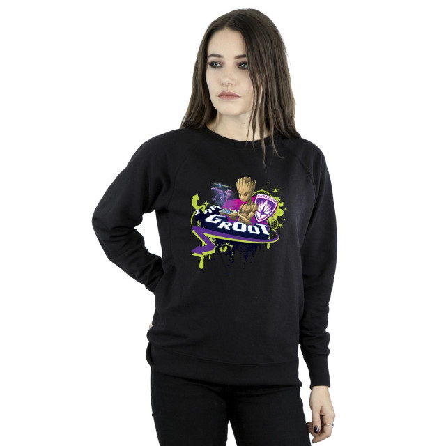 Li-cense Marvel dames guardians of the galaxy groot gaming holo sweatshirt UTBI19360_black large