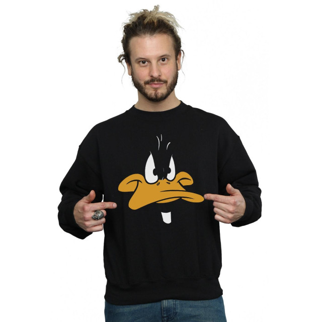 Li-cense Looney tunes heren daffy duck gezicht sweatshirt UTBI1921_black large