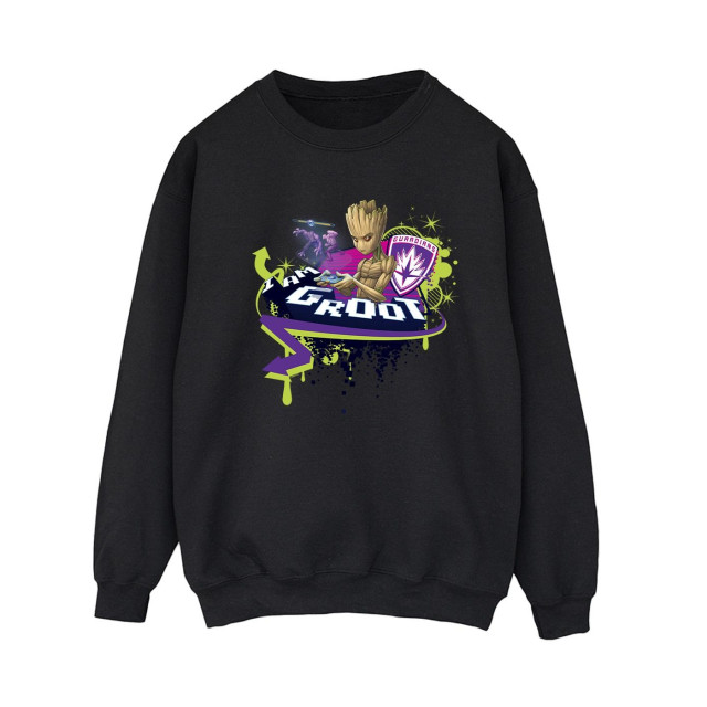 Li-cense Marvel dames guardians of the galaxy groot gaming holo sweatshirt UTBI19360_black large