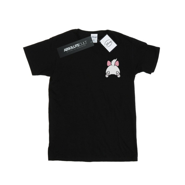 Li-cense Disney heren aristokatten marie achterwerk borst print t-shirt UTBI19255_black large