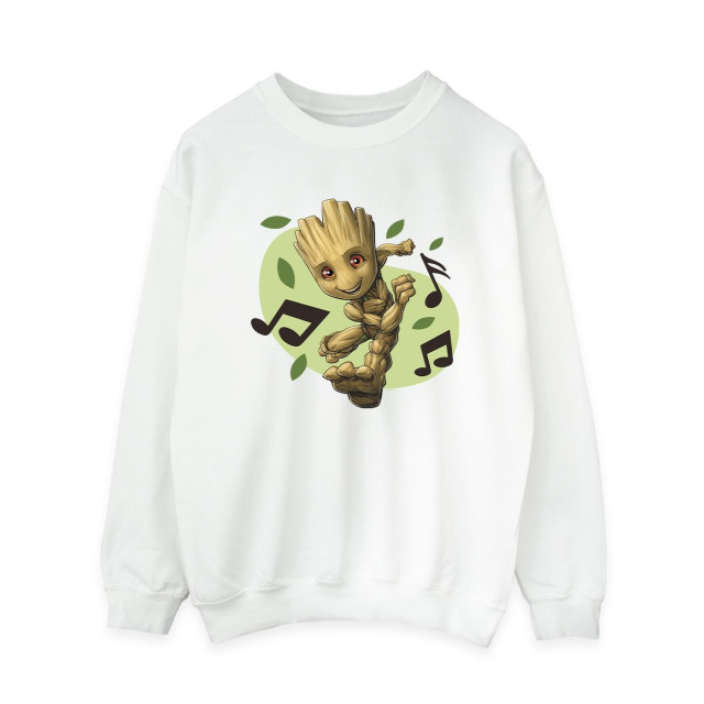 Li-cense Marvel dames guardians of the galaxy groot muzieknoten sweatshirt UTBI19359_white large