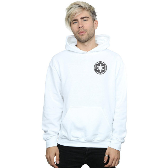 Li-cense Star wars heren the mandalorian galactic empire insignia breast print hoodie UTBI18656_white large
