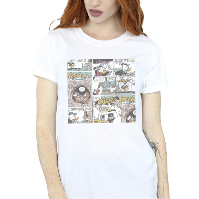 Li-cense Disney dames chip ´n dale comic katoenen vriendje t-shirt UTBI18741_white large