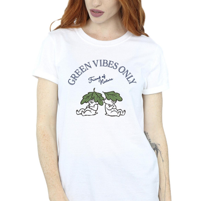 Li-cense Disney dames chip ´n dale green vibes only katoenen vriendje t-shirt UTBI18742_white large