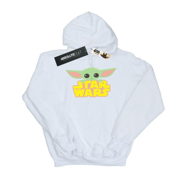Li-cense Star wars heren the mandalorian het kind en logo hoodie UTBI18746_white large