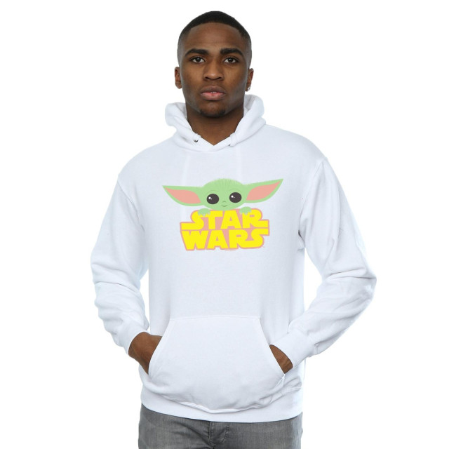 Li-cense Star wars heren the mandalorian het kind en logo hoodie UTBI18746_white large