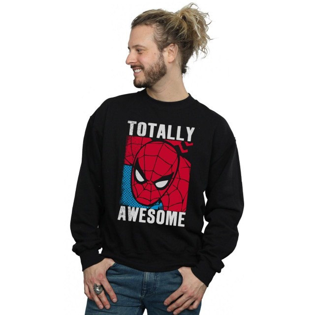 Li-cense Spider-man heren-totally awesome sweatshirt UTBI1876_black large