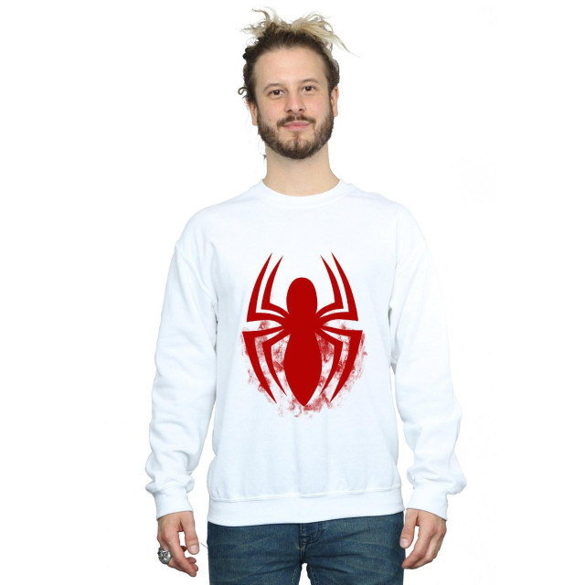 Li-cense Spider-man heren embleem logo sweatshirt UTBI1861_white large